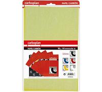 Grafoplás. Lot de 10 autocollants pour tissu | Jaune | 21 x 33 cm | Parfait pour transférer des motifs textiles | Carboplan