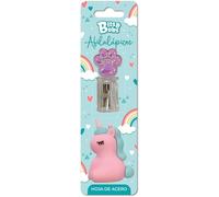 Grafoplas - Lot de 2 taille-crayons Bits&Bobs Footprint-licorne, avec lame en acier, pack scolaire parfait pour la rentrée scolaire et comme cadeau d'anniversaire et de fêtes d'enfants