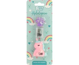Grafoplas - Lot de 2 taille-crayons Bits&Bobs Footprint-licorne, avec lame en acier, pack scolaire parfait pour la rentrée scolaire et comme cadeau d'anniversaire et de fêtes d'enfants
