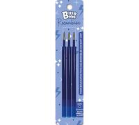 Grafoplas - Lot de 3 recharges d'encre gel effaçable, couleur bleue, pointe 0,7 mm, recharges pour stylos effaçables Bits&Bobs Rétractable, Recharge compatible avec Kores BG5