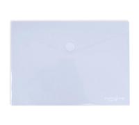 Grafoplas - Lot de 5 chemises enveloppes en plastique A3, fermeture textile adhésive, couleur bleu clair, multiligne, 33,5 x 24 cm, polypropylène verre rayé translucide, parfait pour dessins et grands