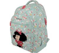 Grafoplás - Mafalda Pyjamas Sac à dos d'école, trois compartiments, 33 x 46 x 22,5 cm, 30 l, espace rembourré pour ordinateur portable, adaptable au chariot, parfait pour Cole, rose, 33 x 46 x 22,5 cm