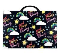 Grafoplas - Mallette scolaire avec poignée, en polypropylène, collection Elena Corredoira, Hope, format folio, 24,5 x 34,5 x 4 cm