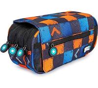 Grafoplás Match, Trousse Scolaire à Trois Compartiments Unisexe pour Enfants, imprimé, 23 x 10 x 10 cm, Imprimé, 23x10x10cm, Trousse Scolaire Trois Compartiments avec Rabat