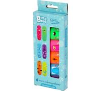 Grafoplas - Mini surligneurs fluorescents Bits&Bobs Nosy Animals, pointe biseautée 1-5 mm, 6 couleurs -jaune, vert, fuchsia, orange, bleu, violet - Parfait matériel scolaire et papeterie à offrir