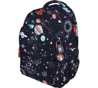 Grafoplás - Sac à dos scolaire à trois compartiments, 33 x 46 x 22,5 cm, 30 litres, zone rembourrée pour ordinateur portable, modèle Roomy, design Cosmos, Bits & Bobs Pop Up Design, parfait pour le