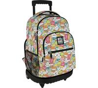 Grafoplas - Sac à dos scolaire avec roulettes, chariot intégré, 29 litres, 52 x 37 x 25 cm, modèle Roller, collection Kawaii Bits & Bobs, parfait matériel scolaire pour enfants et primaires