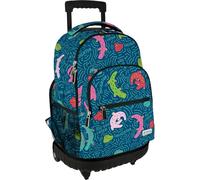 Grafoplás - Sac à dos scolaire avec roulettes, chariot intégré, 52 x 37 x 25 cm, 29 litres, roues doubles, modèle Roller, collection Alligator d'Elena Corredoira, parfait matériel scolaire pour