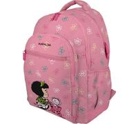 Grafoplás - Sac à dos scolaire Mafalda Baby Cart, trois compartiments, 33 x 46 x 22,5 cm, 30 litres, zone rembourrée pour ordinateur portable, adaptable au chariot, rose, 33x46x22,5cm, scolaire