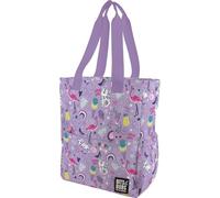 Grafoplas - Sac fourre-tout avec fermeture éclair Bits&Bobs Happy, 37,5 x 31 x 14 cm, 14 litres, compartiment spécial portable, base renforcée, poignée et bandoulière réglable, poches intérieures et