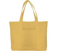 Grafoplás - Sac Tote Bag Tissu Cotton Bits & Bobs, 100% coton, jaune, poche extérieure accès rapide et poche intérieure avec fermeture éclair pour plus de sécurité, idéal pour le shopping, la gym ou