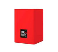 Grafoplás | Seau à crayons | Rouge | Silicone | 9,5 x 6,5 x 6,5 cm | Parfait pour le bureau | Bits&Bobs Pop Up Design | Couleurs vives