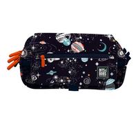 Grafoplas - Trousse Scolaire 3 Compartiments, Bits&Bobs Cosmos, 23 x 10 x 10 cm, Organisation du matériel Scolaire, avec Fermeture éclair et Calendrier hebdomadaire, Grande capacité, Sangle pour