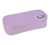 Grafoplás - Trousse Scolaire 3 Compartiments, rectangulaire Bits & Bobs Lavande, Compartiment Principal Rigide, Poche Grille, séparateur intermédiaire pour 12 Crayons, matériel Scolaire, Lavande