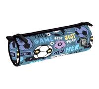 Grafoplás - Trousse Scolaire Ronde, Grande Taille, 22 x 8 cm, Collection Hero Bits&Bobs Pop Up Design, Fermeture éclair avec poignées, Polyester, matériel Scolaire, Bleu, 22x8cm, Trousse Ronde à 1