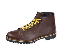 Grafters - Bottines en Cuir Monkey - mod/1960 - Homme - Bordeaux - EU45