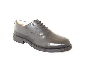 Grafters - Chaussure en Cuir Oxford Cadet - Homme (46 FR) (Noir)