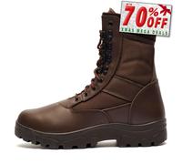 Grafters G-Force Hommes Cuir Extérieur Durable Combat Travail Bottines Marron