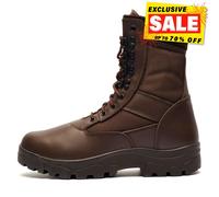 Grafters G-Force Hommes Cuir Extérieur Durable Combat Travail Bottines Marron