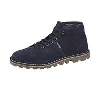 Grafters Heritage Bottes de singe unisexes en daim véritable - Bleu marine - 38 EU, Daim Bleu marine, 39 EU