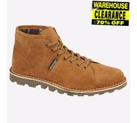 Grafters Holbourne Bottes Cheville Homme Style Heritage Lacées Daim Naturel Tan