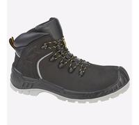 Grafters Indianna Hommes Cuir Travail Les Durable Confort Sécurité Bottes Noires