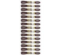 Grafters Lacets fins de 80 cm (lot de 15), marron, Pack of 15
