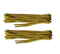 Grafters Lot de 2 paires de lacets solides de 140 cm pour bottes de travail/randonnée/DR Martens (jaune/marron), jaune/marron, 140