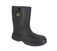 Grafters M560A Bottes de sécurité imperméables en cuir pour homme Noir, Noir , 42 2/3 EU