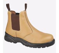 Grafters San Diego Hommes Cuir Everyday Travail Extérieur Sécurité Bottes Marron