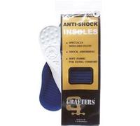 Grafters - Semelles anti-choc (6 paires) - Unisexe (38 EU) (Blanc/Bleu) - UTDF932 Blanc/Bleu G