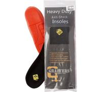 Grafters - Semelles "Jobsite", matériau anti-choc pack de 6 DF2366 (44,5 EU) (Noir/Orange)