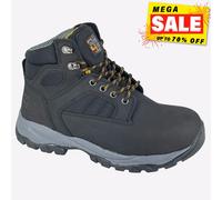 Grafters Sting Sécurité Hommes Cuir Travail Acier Orteil Quotidien Bottines Noir