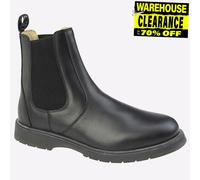 Grafters Bottes Chelsea Weston Hommes Cuir à enfiler Classique Noir