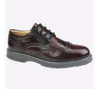 Grafters Woolsington Hommes Cuir Robe Mode Smart Richelieu Chaussures Bordeaux