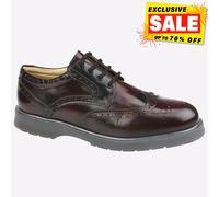 Grafters Woolsington Hommes Cuir Robe Mode Smart Richelieu Chaussures Bordeaux