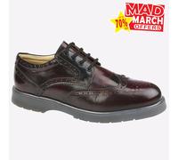 Grafters Woolsington Hommes Cuir Robe Mode Smart Richelieu Chaussures Bordeaux