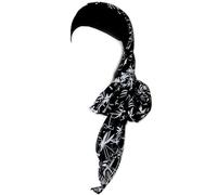 Gragengs Couvre-chef pour femme - Bonnet de sommeil - Écharpe pour chauve - Chapeaux contre le cancer - Turbans, White Leaf T03, taille unique