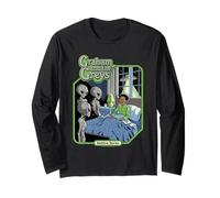 Graham and The Greys Alien UFO Retro Funny Adult Humor Manche Longue
