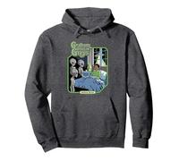 Graham and The Greys Alien UFO Retro Funny Adult Humor Sweat à Capuche, Unisexe pour Adultes, Chiné Foncé, XL