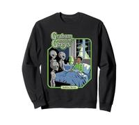 Graham and The Greys Alien UFO Retro Funny Adult Humor Sweatshirt