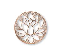 Graham & Brown Décoration murale en métal Fleur de lotus en cuivre, 40,6 x 0,1 cm