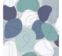 Graham & Brown Envy Mood The Blues Papier peint géométrique rétro