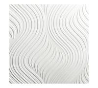 Graham & Brown Papier peint support papier Lignes sinueuses 1000 x 53cm Blanc | Revêtement Mural, Tapisserie | Ambiance