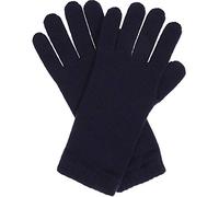 Graham Cashmere - Gants courts en cachemire pur pour femme - Fabriqués en Écosse - Livrés dans une boîte cadeau, bleu marine, taille unique