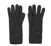 Graham Cashmere - Gants en pur cachemire pour femme avec manchette courte - Made in Scotland - Coffret cadeau, Charbon, Taille unique