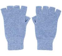 Graham Cashmere Mitaines en cachemire pour femme, fabriquées en Écosse - Bleu - Taille unique