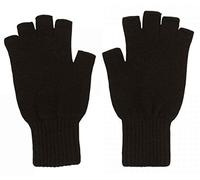 Graham Cashmere Mitaines en cachemire pour femme, fabriquées en Écosse - Noir - Taille unique