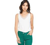 Grain de Malice - Débardeur col V Femme - Blanc cassé Blanc - Taille XS