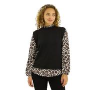 Grain de Malice T-Shirt 2 en 1 imprimé léopard Femme